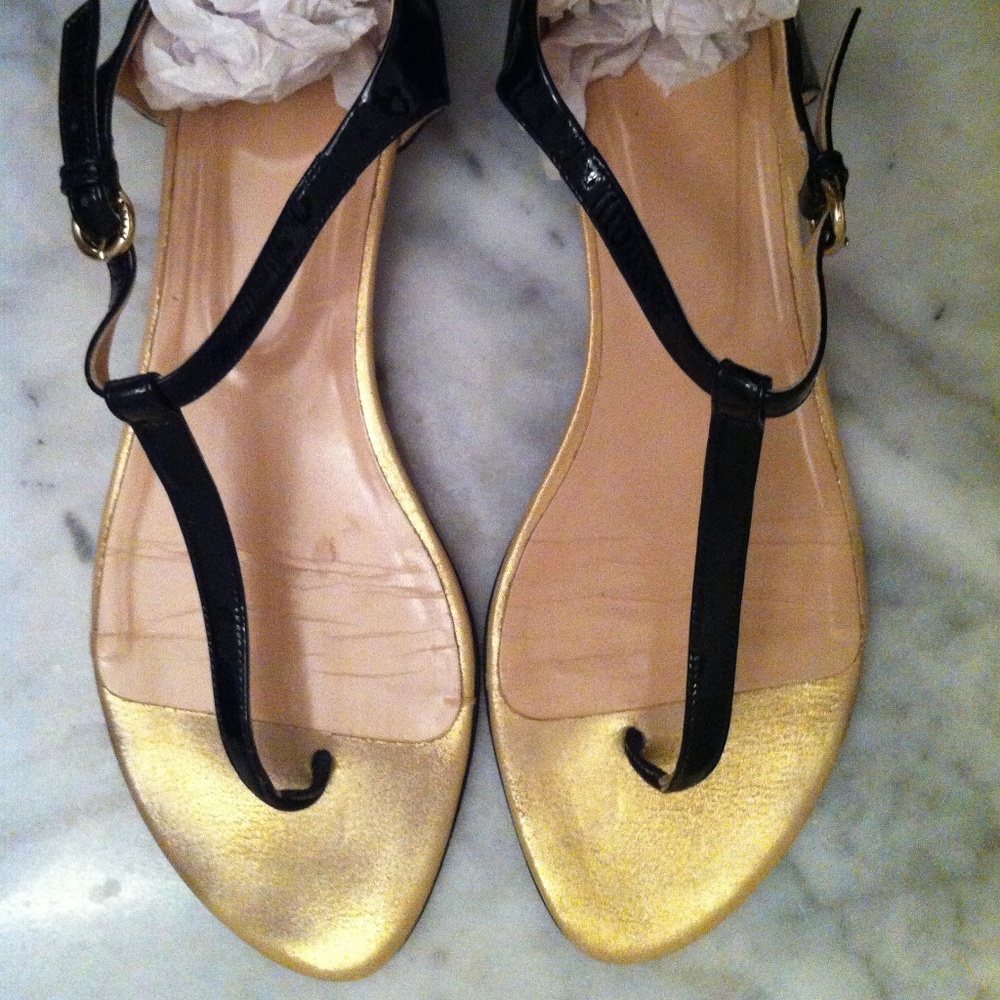 BALLY Black patent sandals sz. 8.5 / 39